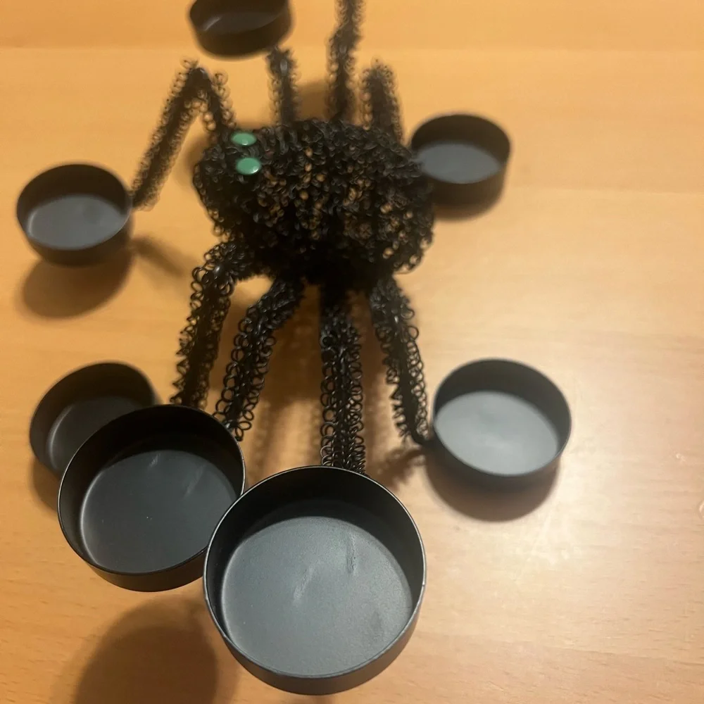 Like New Black Spider Tealight Holder